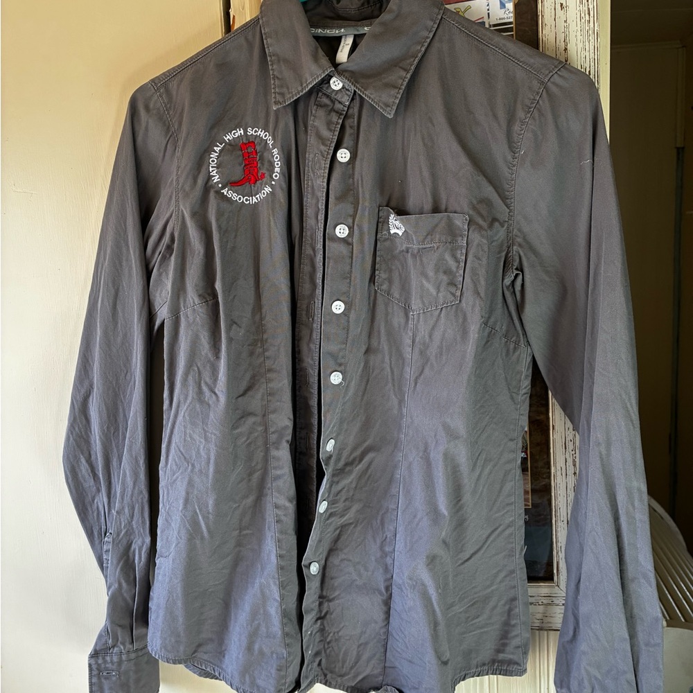 Cinch Gray Button-Up Shirt